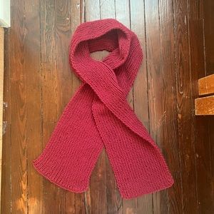 Handmade knitted scarf